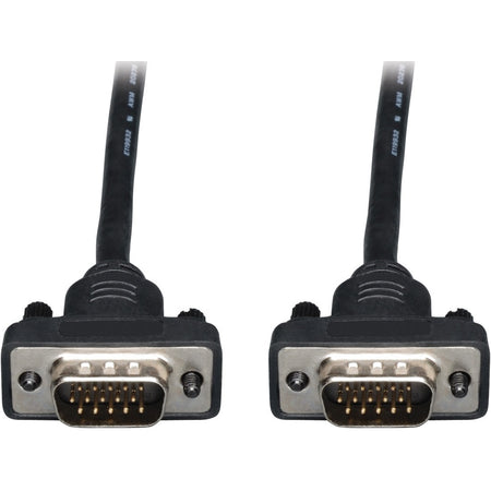 Eaton Tripp Lite Series Low-Profile VGA High-Resolution RGB Coaxial Cable (HD15 M/M), 15 ft. (4.57 m) - P502-015-SM