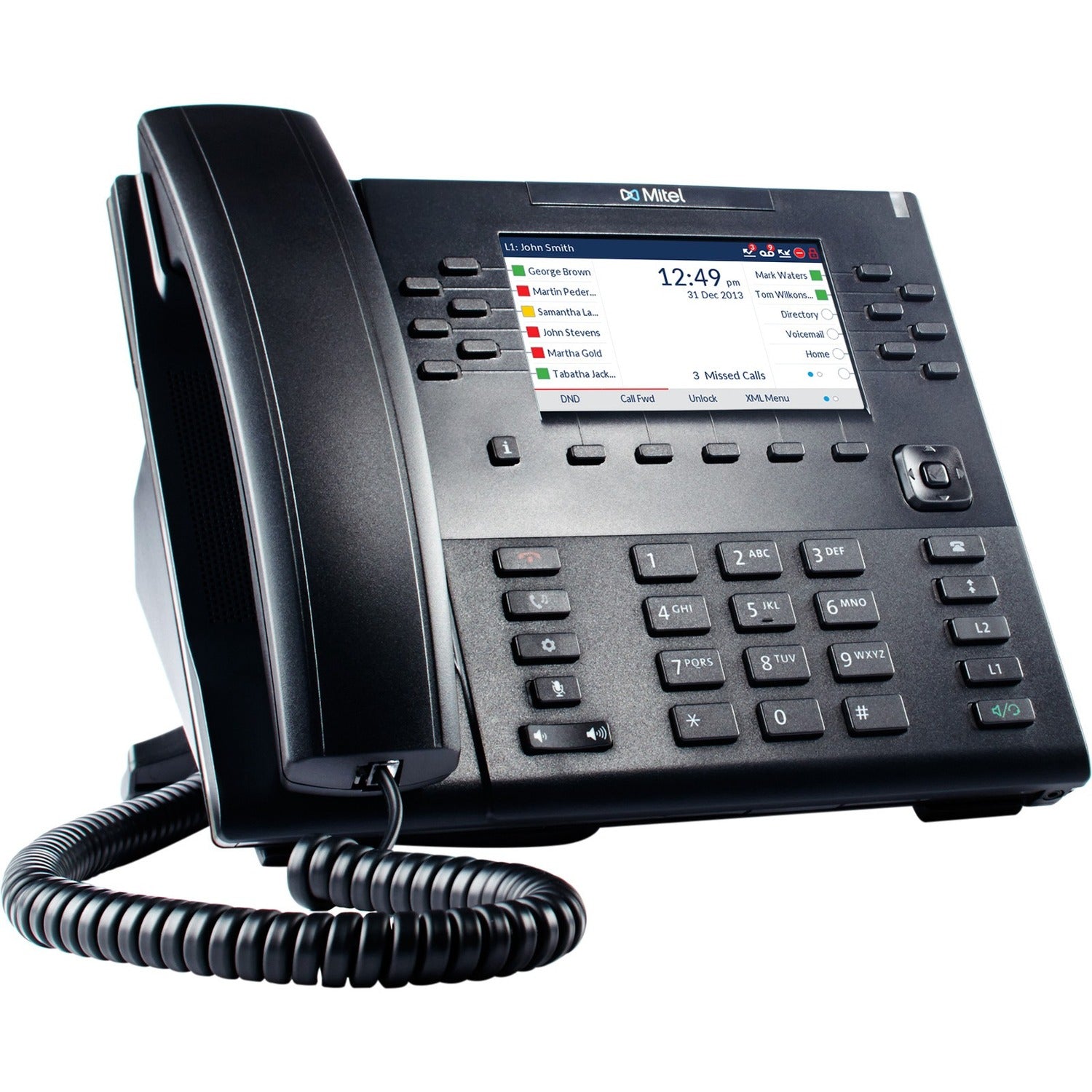 Mitel 6869 IP Phone - Desktop - Black - 80C00003AAA-A