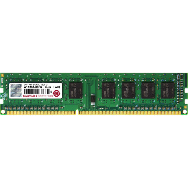 Transcend DDR3L 1600 LONG-DIMM 2GB CL11 1Rx8 1.35V - TS256MLK64W6N