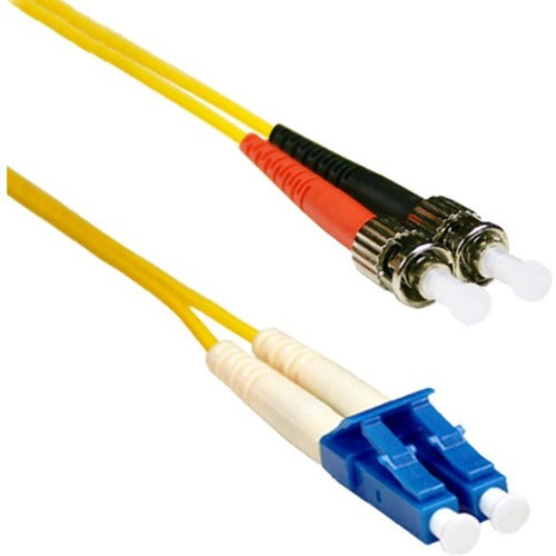 ENET 4M ST/LC Duplex Single-mode 9/125 OS1 or Better Yellow Fiber Patch Cable 4 meter ST-LC Individually Tested - STLC-SM-4M-ENC