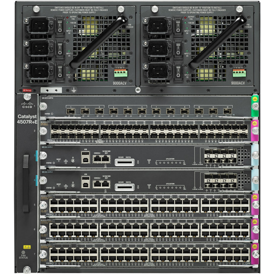 Cisco Catalyst WS C4507R+E Chassis - C1-C4507RE+96V+