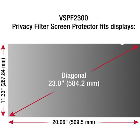 ViewSonic Privacy Filter Screen Protector - VSPF2300