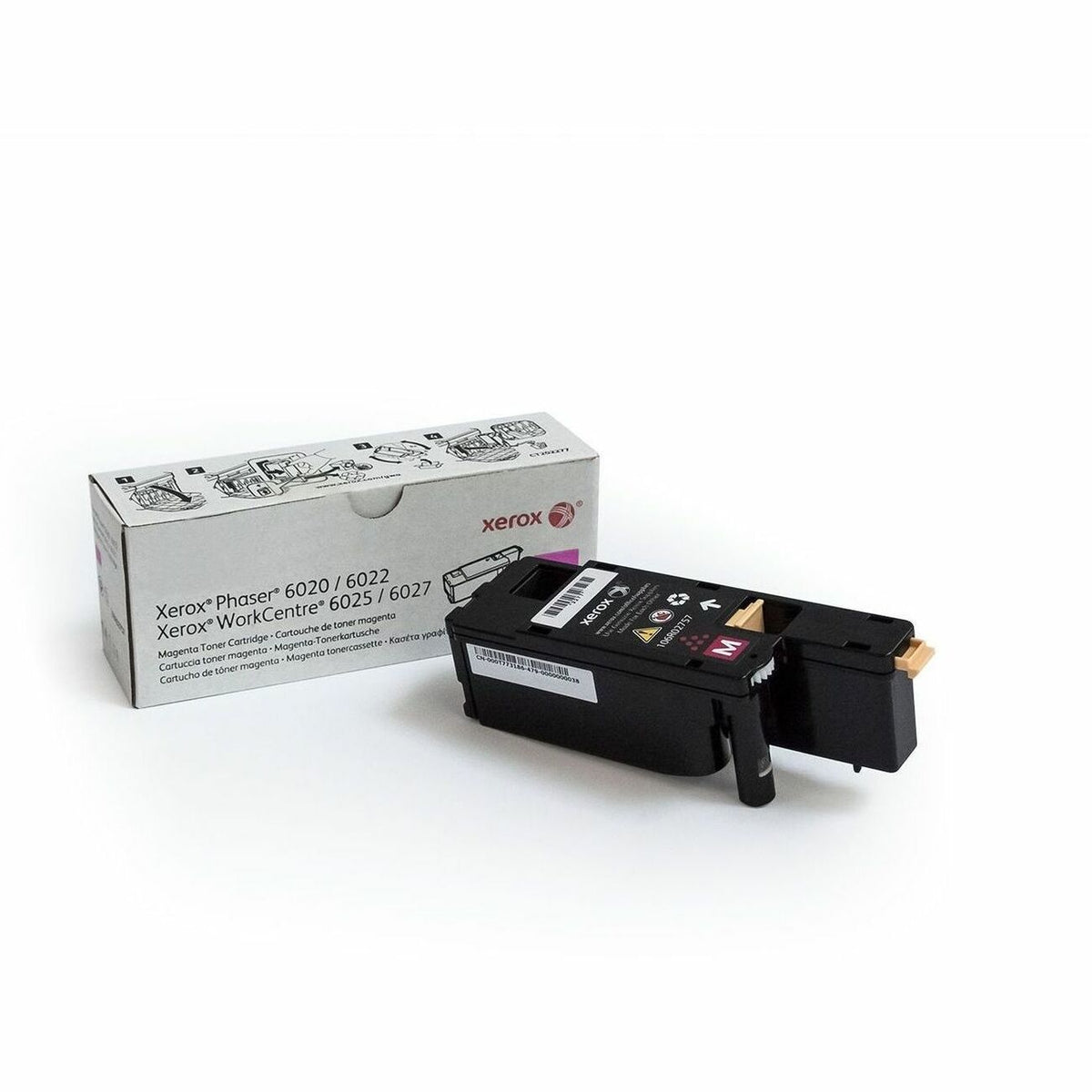 Xerox Genuine Phaser&reg; 6020/6022, WorkCentre&reg; 6025/6027 Magenta Standard capacity Toner Cartridge (1000 Pages) - 106R02757 - 106R02757