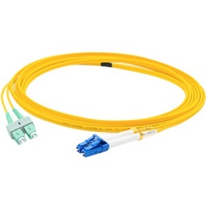 AddOn 2m LC (Male) to ASC (Male) Yellow OS2 Duplex Fiber OFNR (Riser-Rated) Patch Cable - ADD-ASC-LC-2M9SMF