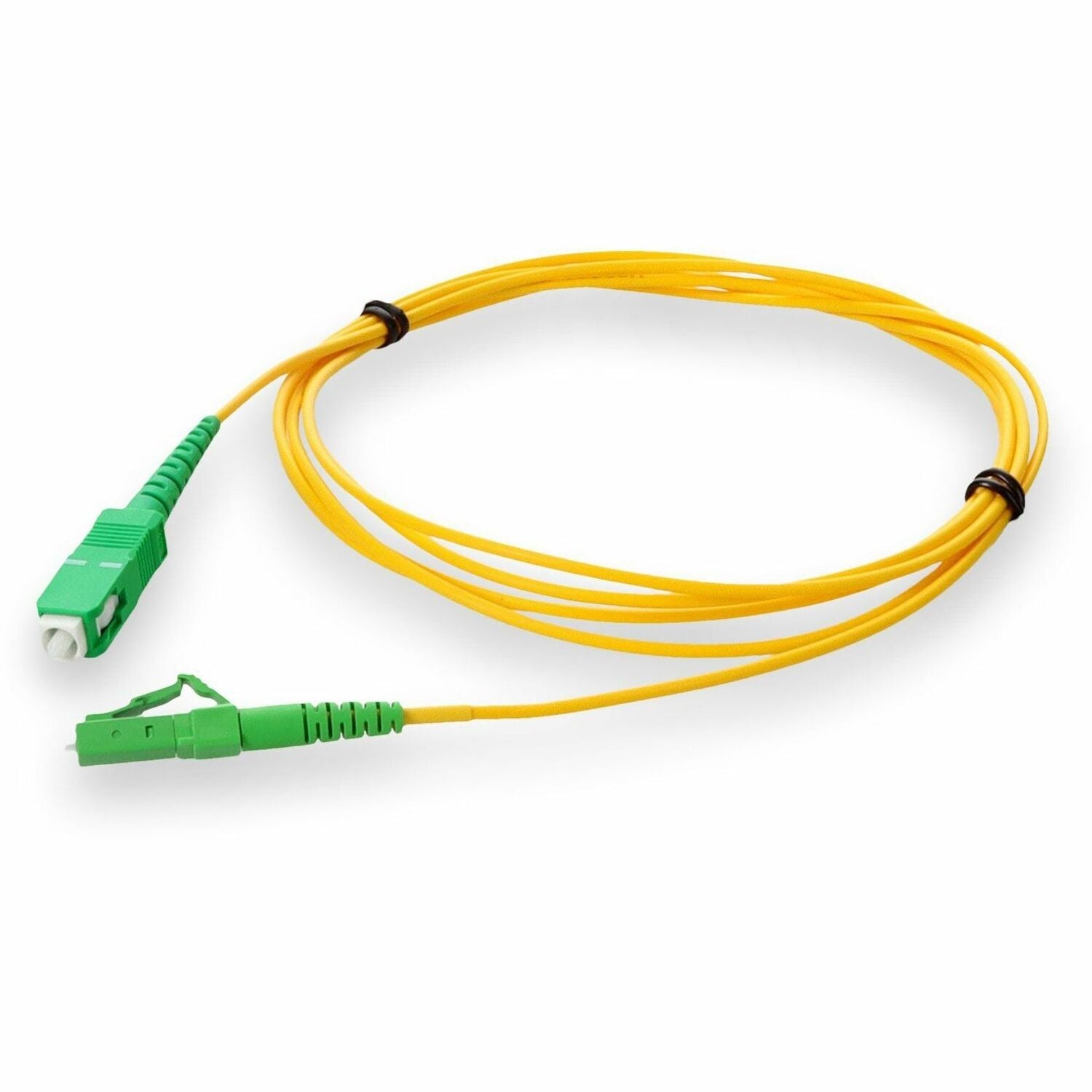 AddOn 2m ALC to ASC Yellow OS2 Simplex OFNR (Riser-Rated) SMF Fiber Patch Cable - ADD-ALC-ASC-2MS9SMF