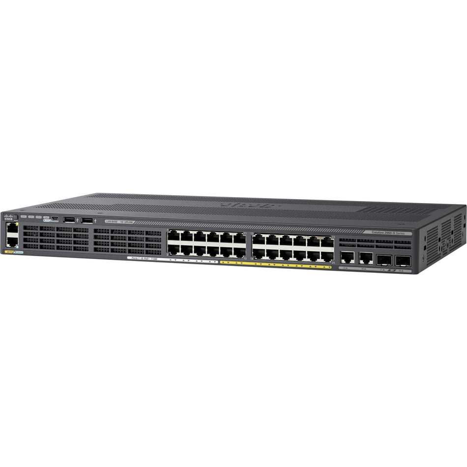 Cisco Catalyst 2960X-24PD-L Ethernet Switch - WS-C2960X-24PDL-RF