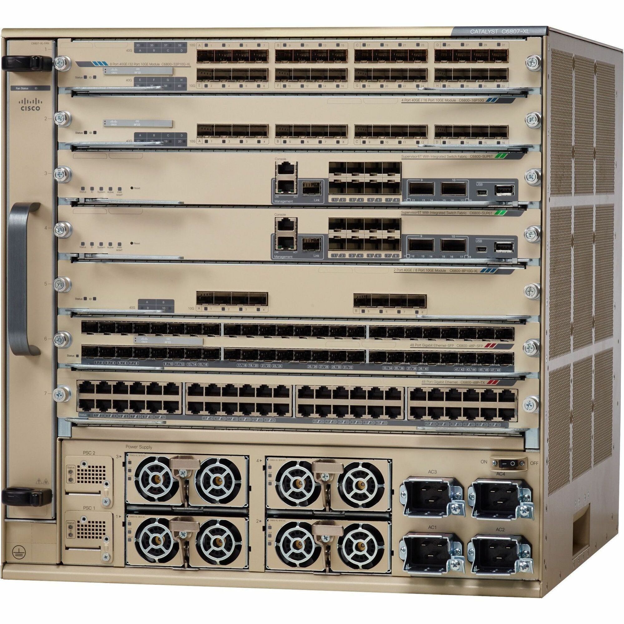 Cisco Catalyst 6807-XL Chassis - C1-C6807XL-S2T-BUN