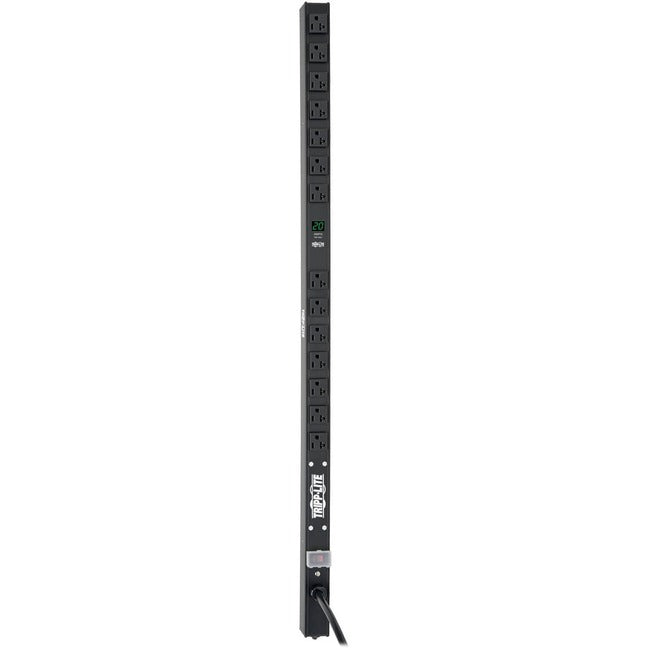 Tripp Lite by Eaton 2kW Single-Phase Local Metered PDU, 100-127V Outlets (14 5-15/20R), L5-20P/5-20P adapter, 0U Vertical, 36 in. Height - PDUMV20-36