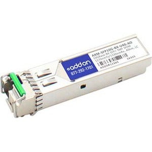 AddOn Netgear AXM-SFP10G-BX-U40 Compatible TAA Compliant 10GBase-BX SFP+ Transceiver (SMF, 1270nmTx/1330nmRx, 40km, LC, DOM) - AXM-SFP10G-BX-U40-AO