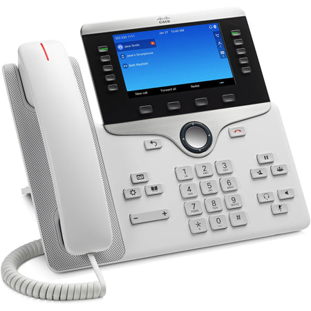 Cisco 8851 IP Phone - Corded/Cordless - Corded - Bluetooth - Wall Mountable - White - CP-8851-W-K9=