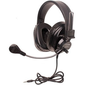 Califone Deluxe Multimedia Stereo Headsets w/Mic and To Go Plug Via Ergoguys - 3066-BKT