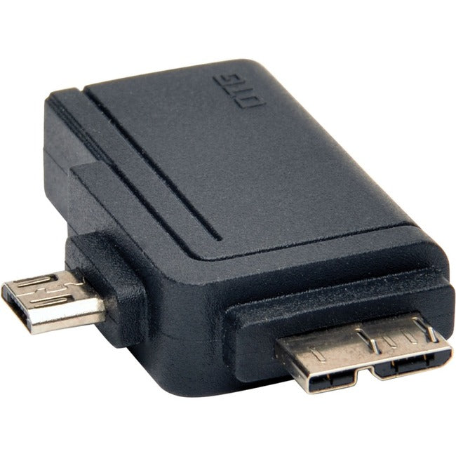 Tripp Lite by Eaton 2-in-1 OTG Adapter, USB 3.0 Micro B Male and USB 2.0 Micro B Male to USB A Female - U053-000-OTG