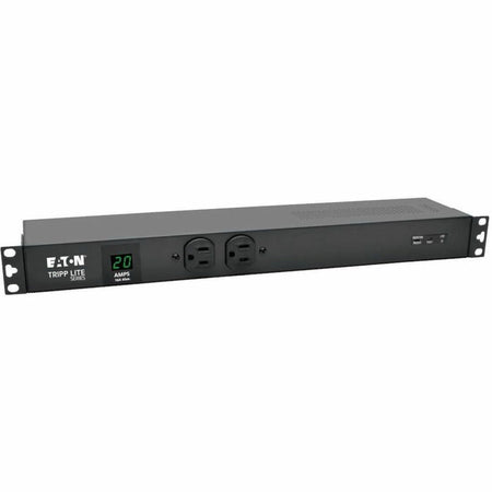 Tripp Lite by Eaton PDU 2kW Single-Phase Local Metered PDU + ISOBAR Surge Suppression, 3840 Joules, 100-127V Outlets (12 5-20R, 2 5-15R), L5-20P/5-20P, 15 ft. (4.57 m) Cord, 1U Rack-Mount - PDUMH20-ISO