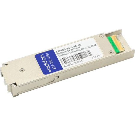 AddOn Cisco XFP10G-BX-U-80 Compatible TAA Compliant 10GBase-BX XFP Transceiver (SMF, 1490nmTx/1550nmRx, 80km, LC, DOM) - XFP10G-BX-U-80-AO