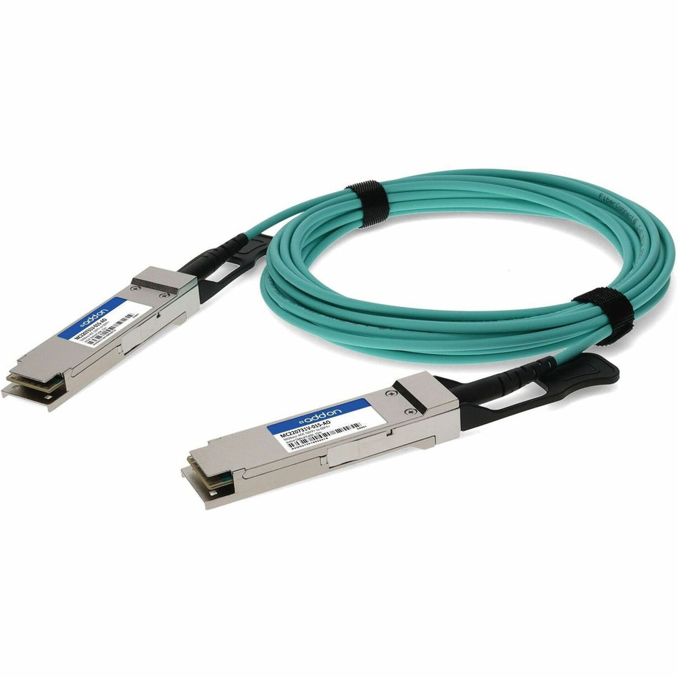 AddOn Mellanox&reg; MC220731V-015 Compatible TAA Compliant 56GBase-AOC QSFP+ Active Optical Cable (850nm, MMF, 15m) - MC220731V-015-AO