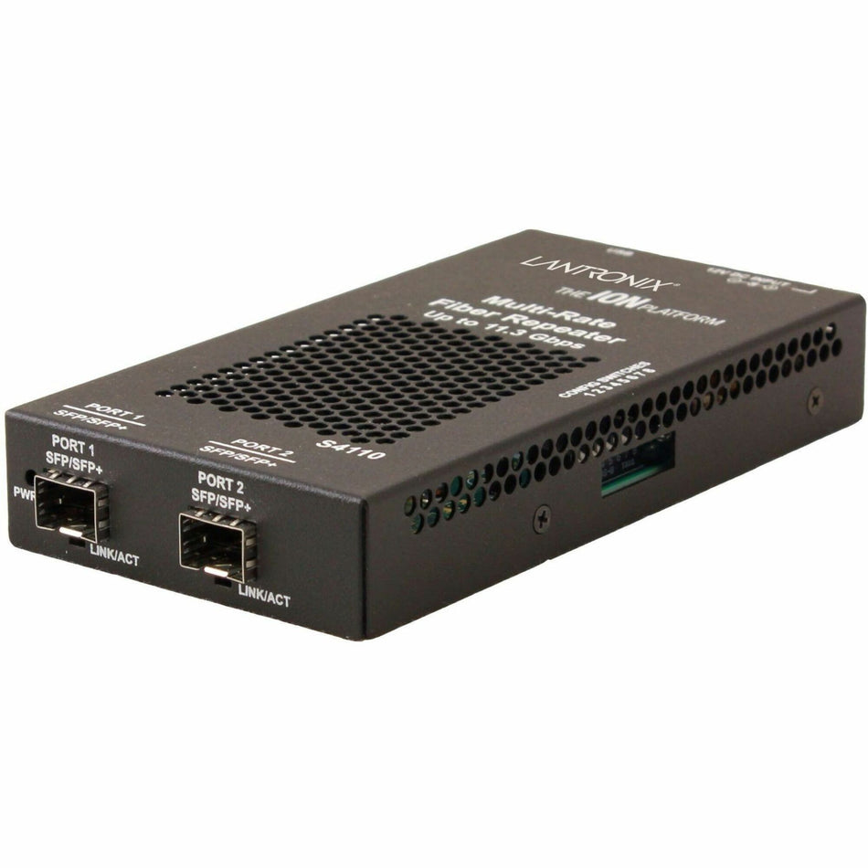 Stand-alone Fiber to Fiber Media Converter SFP+ to SFP+ for Data Rates from 1 Gbps to 11.5 Gbps - S4110-4848-NA