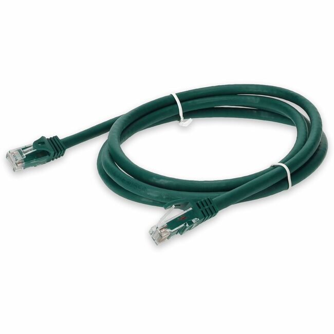 AddOn 6ft RJ-45 (Male) to RJ-45 (Male) Green Cat6A UTP PVC Copper Patch Cable - ADD-6FCAT6A-GREEN