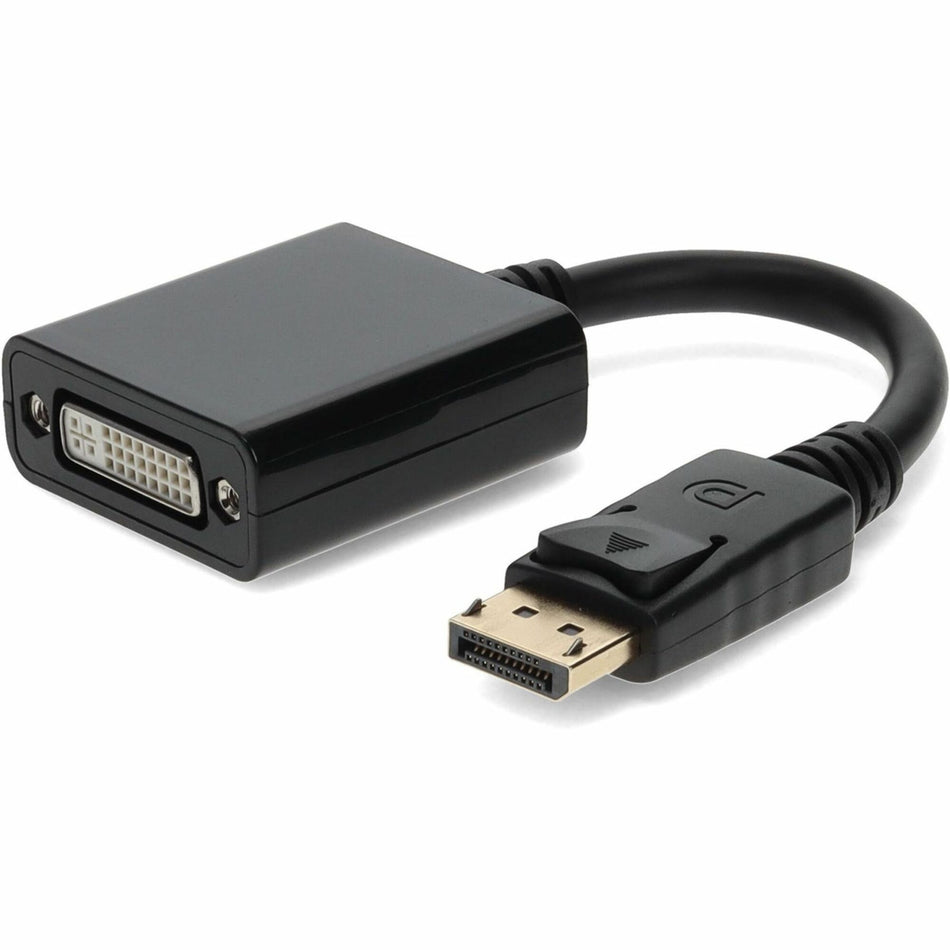 AddOn 5-Pack of HP&reg; FH973AT Compatible DisplayPort 1.2 Male to DVI-I (29 pin) Female Black Adapters Which Requires DP++ For Resolution Up to 2560x1600 (WQXGA) - FH973AT-AO-5PK