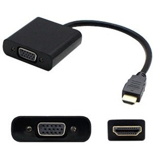 HP H4F02AA#ABA Compatible HDMI 1.3 Male to VGA Female Black Active Adapter For Resolution Up to 1920x1200 (WUXGA) - H4F02AA#ABA-AO