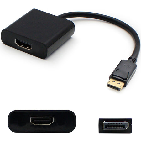 5PK HP BP937AA Compatible DisplayPort 1.2 Male to HDMI 1.3 Female Black Adapters Which Requires DP++ For Resolution Up to 2560x1600 (WQXGA) - BP937AA-AO-5PK