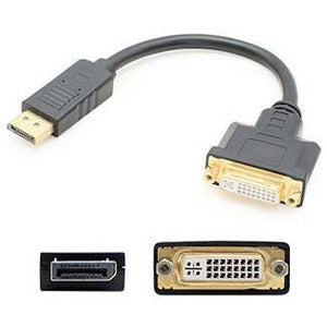 Lenovo 45J7915 Compatible DisplayPort 1.2 Male to DVI-I (29 pin) Female Black Adapter Which Requires DP++ For Resolution Up to 2560x1600 (WQXGA) - 45J7915-AO