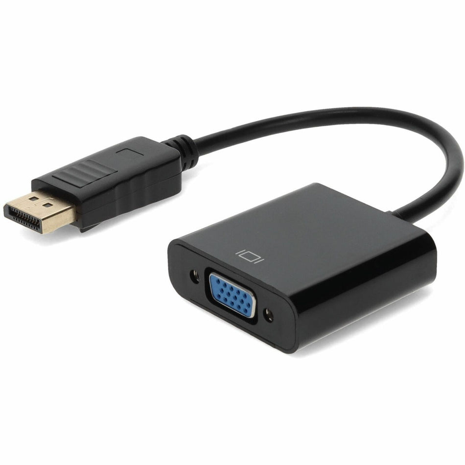 AddOn Lenovo&reg; 57Y4393 Compatible DisplayPort 1.2 Male to VGA Female Black Adapter For Resolution Up to 1920x1200 (WUXGA) - 57Y4393-AO