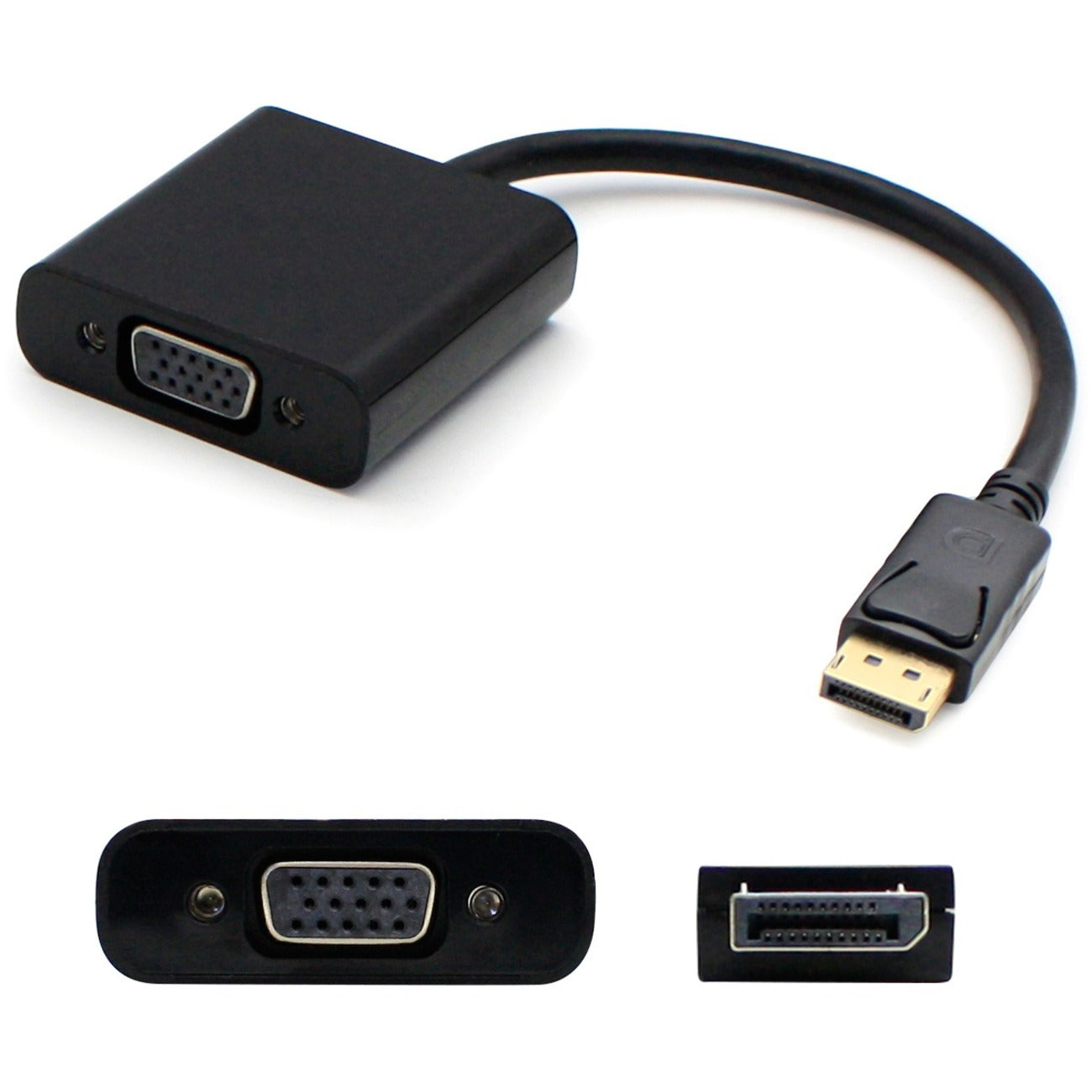 Lenovo 57Y4393 Compatible DisplayPort 1.2 Male to VGA Female Black Adapter For Resolution Up to 1920x1200 (WUXGA) - 57Y4393-AO