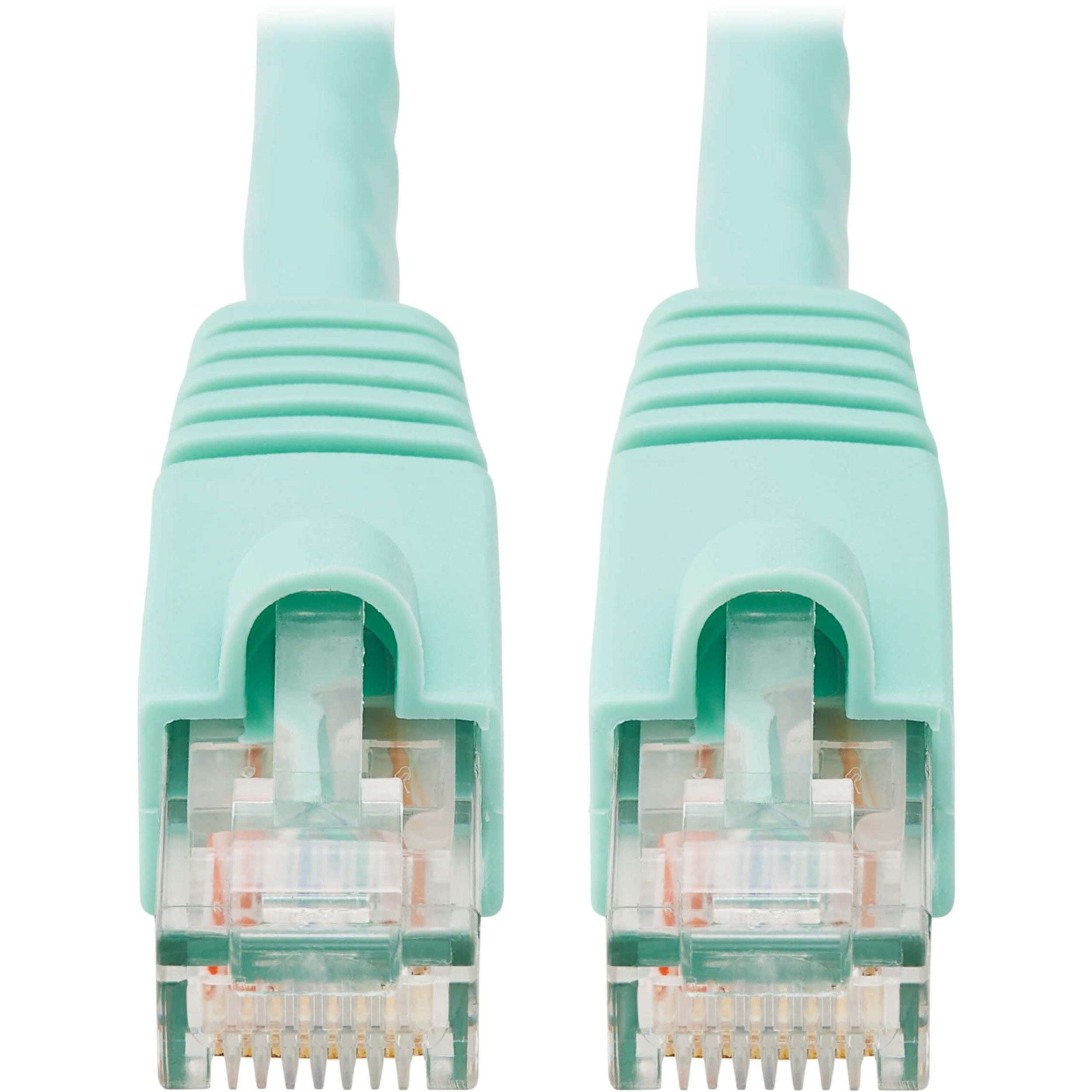Eaton Tripp Lite Series Cat6a 10G Snagless UTP Ethernet Cable (RJ45 M/M), Aqua, 5 ft. (1.52 m) - N261-005-AQ