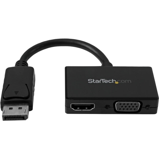 StarTech.com Travel A/V Adapter: 2-in-1 DisplayPort to HDMI or VGA - DP2HDVGA