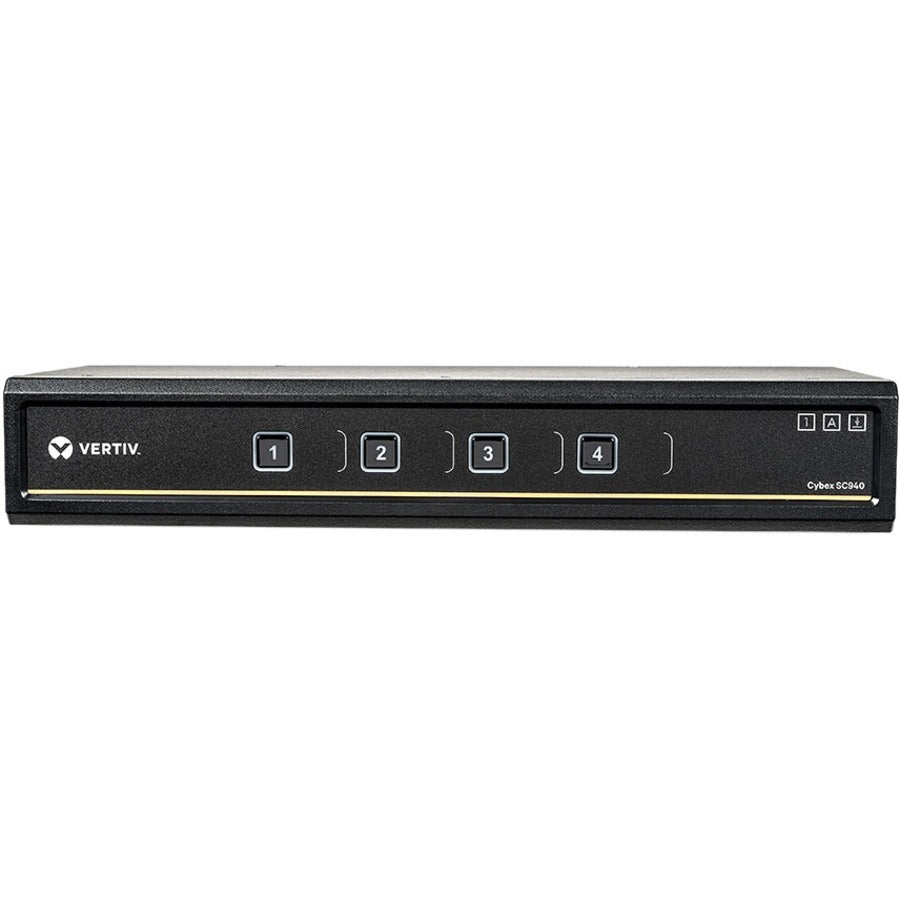 Vertiv Cybex SC900 Secure Desktop KVM Switch| 4 Port Dual-Head| DVI-I| TAA - SC940-001