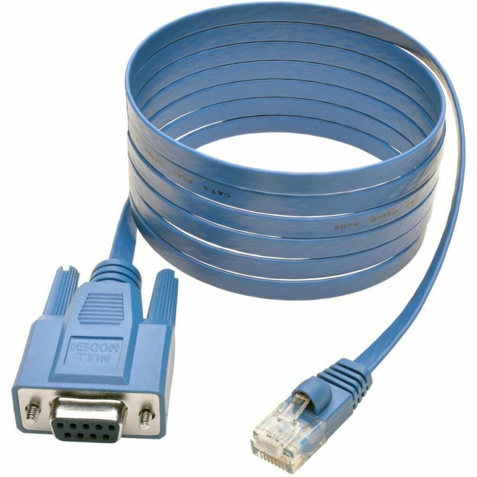 Eaton Tripp Lite Series RJ45 to DB9F Cisco Serial Console Port Rollover Cable, 6 ft. (1.83 m) - P430-006