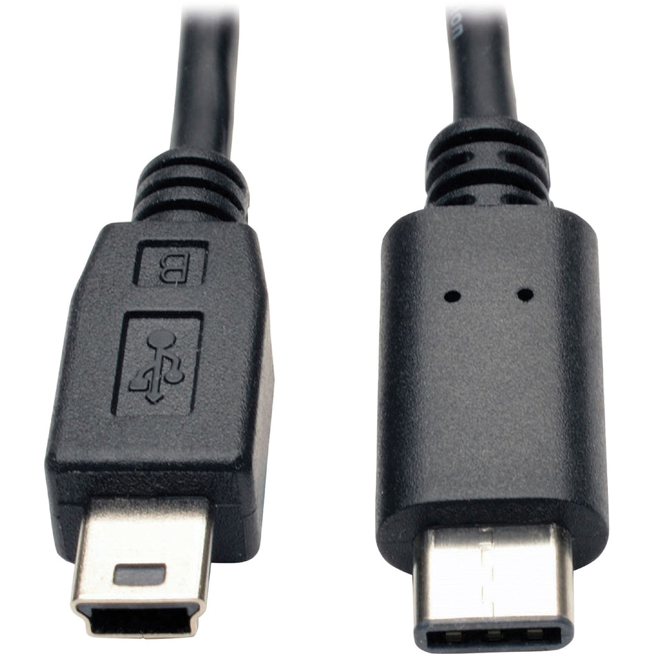Eaton Tripp Lite Series USB 5-Pin Mini-B to USB-C Cable - USB 2.0, (M/M), 6 ft. (1.83 m) - U040-006-MINI