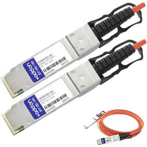 AddOn HP 720208-B21 Compatible TAA Compliant 40GBase-AOC QSFP+ to QSFP+ Direct Attach Cable (850nm, MMF, 10m) - 720208-B21-AO