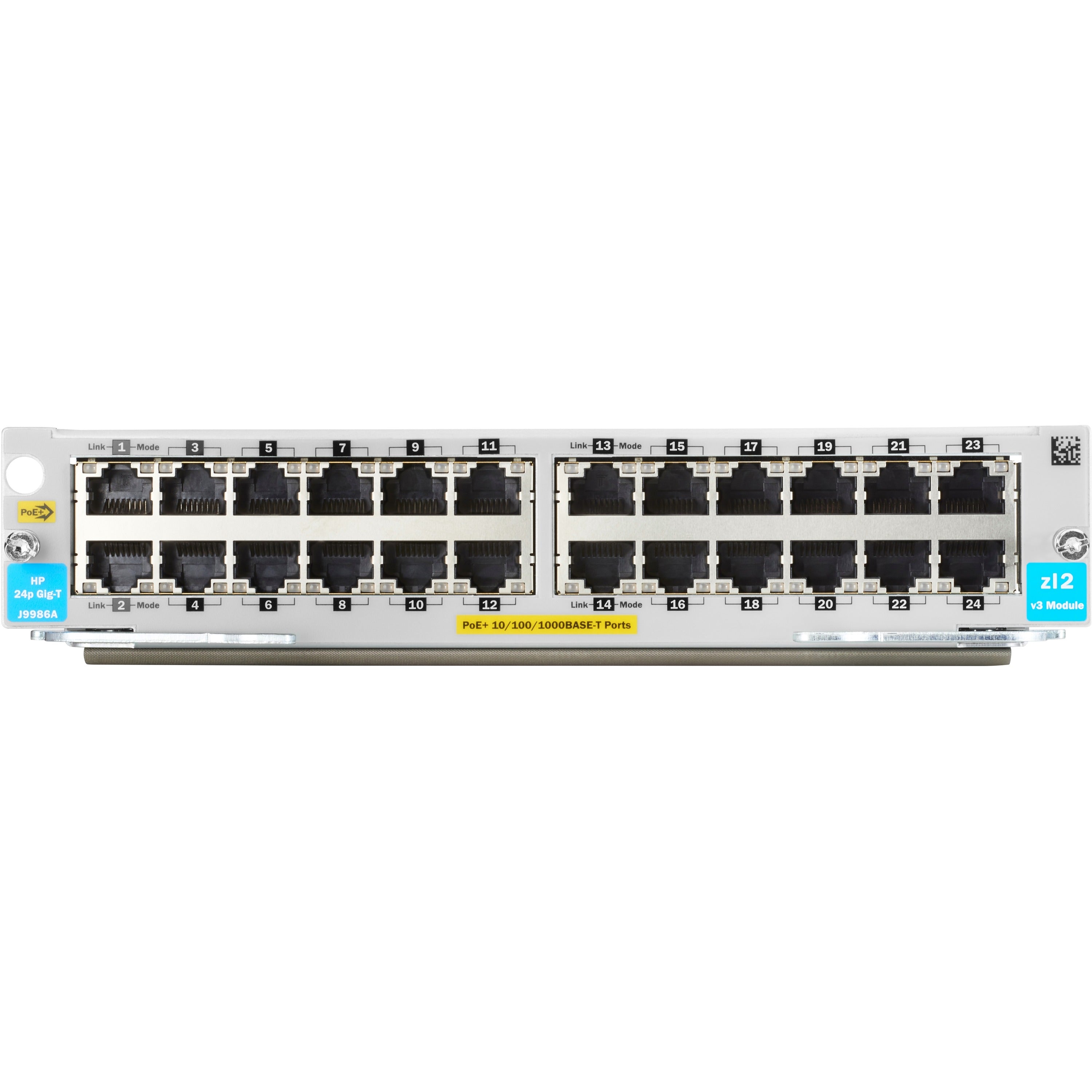 HPE 5400R 24-port 10/100/1000BASE-T PoE+ with MACsec v3 zl2 Module - J9986A