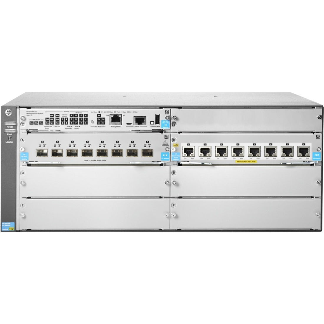 Aruba 5406R 8-port 1/2.5/5/10GBASE-T PoE+/ 8-port SFP+ (No PSU) v3 zl2 Switch - JL002A