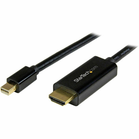StarTech.com 6ft (2m) Mini DisplayPort to HDMI Cable, 4K 30Hz Video, Mini DP to HDMI Adapter/Converter Cable, mDP to HDMI Monitor/Display - MDP2HDMM2MB