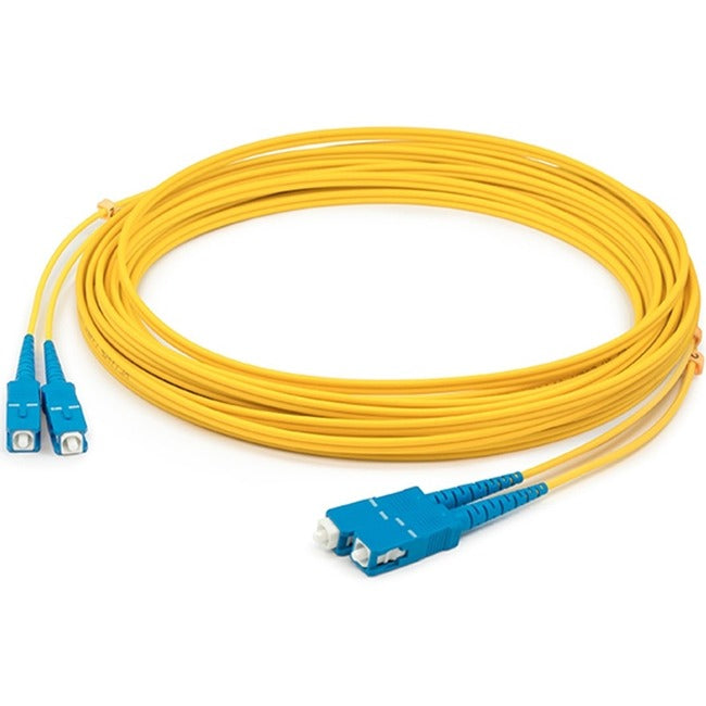 AddOn 4m SC (Male) to SC (Male) Yellow OS2 Duplex Fiber OFNR (Riser-Rated) Patch Cable - ADD-SC-SC-4M9SMF