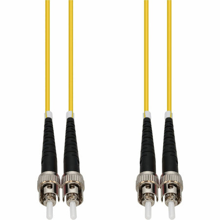 AddOn 6m ST to ST Yellow OS2 Duplex OFNR (Riser-Rated) SMF Fiber Patch Cable - ADD-ST-ST-6M9SMF