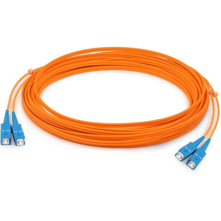 AddOn 40m SC (Male) to SC (Male) Orange OM1 Duplex Fiber OFNR (Riser-Rated) Patch Cable - ADD-SC-SC-40M6MMF