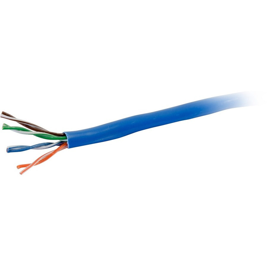 C2G 1000ft Cat6 Cable - Unshielded (UTP) Ethernet Cable - Bulk Cat6 Cable with Solid Conductors - CMR Rated - Blue - 56017