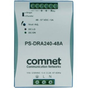 ComNet Industrial DIN Rail Mounting 240 Watt @ 48 Volt Power Supply - PS-DRA240-48A