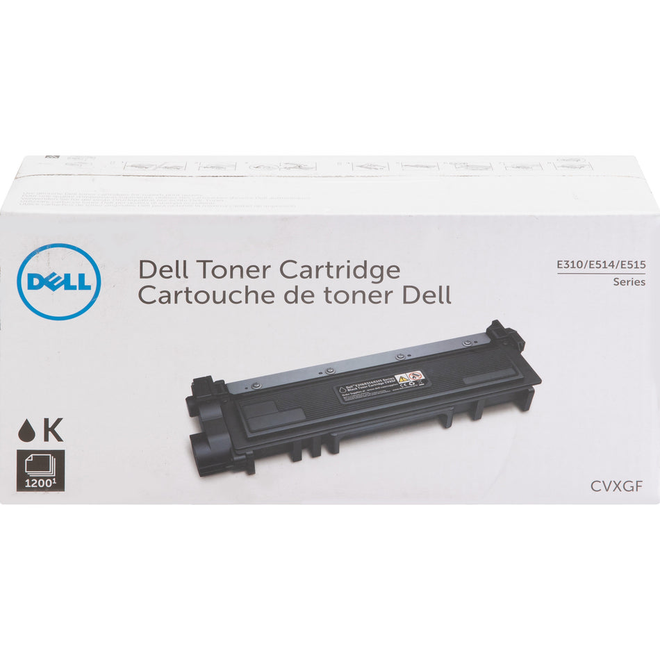 Dell Original Standard Yield Laser Toner Cartridge - Black - 1 Each - CVXGF