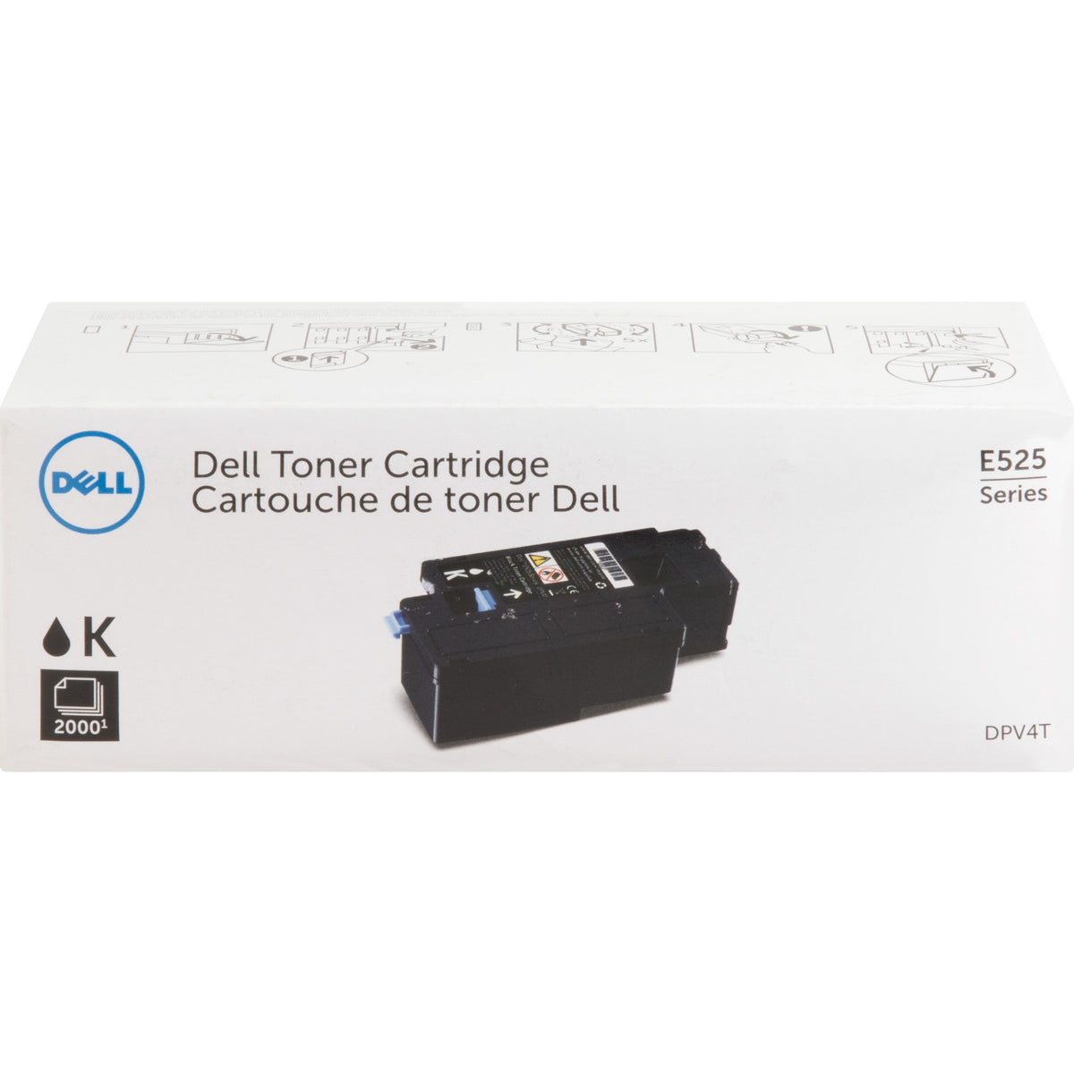 Dell Original Standard Yield Laser Toner Cartridge - Black - 1 Each - DPV4T