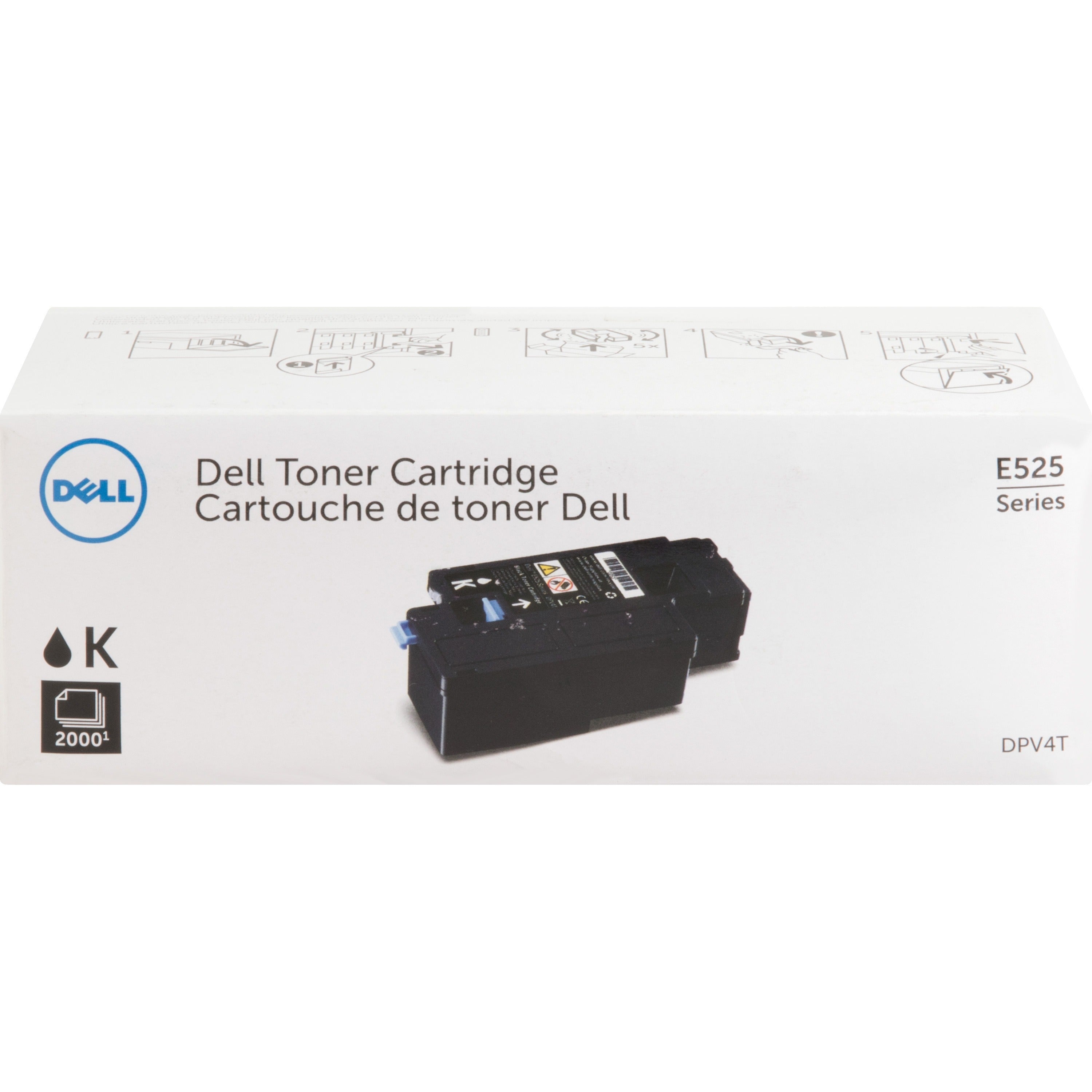 Dell Original Standard Yield Laser Toner Cartridge - Black - 1 Each - DPV4T