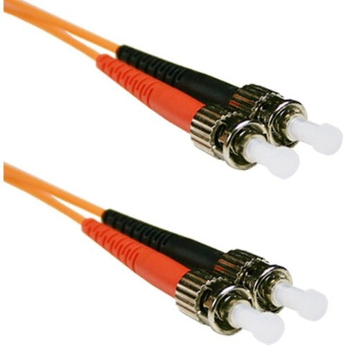 ENET 1M ST/ST Duplex Multimode 62.5/125 OM1 or Better Orange Fiber Patch Cable 1 meter ST-ST Individually Tested - ST2-1M-ENC