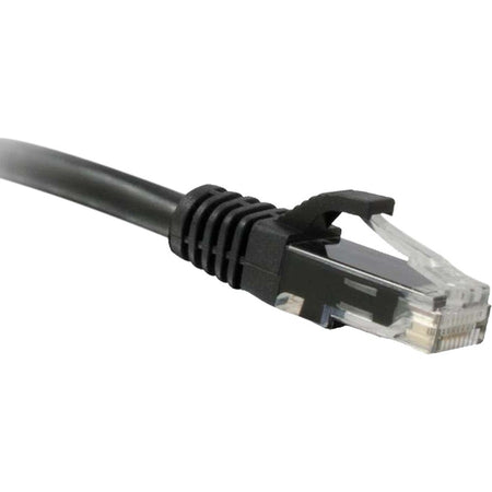 ENET Cat5e Black 35 Foot Patch Cable with Snagless Molded Boot (UTP) High-Quality Network Patch Cable RJ45 to RJ45 - 35Ft - C5E-BK-35-ENC