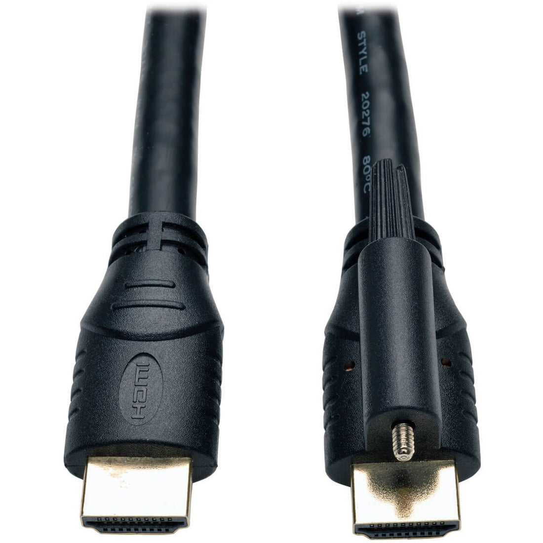 Eaton Tripp Lite Series High Speed HDMI Cable with Ethernet and Locking Connector, UHD 4K, 24AWG (M/M), 10 ft. (3.05 m) - P569-010-LOCK