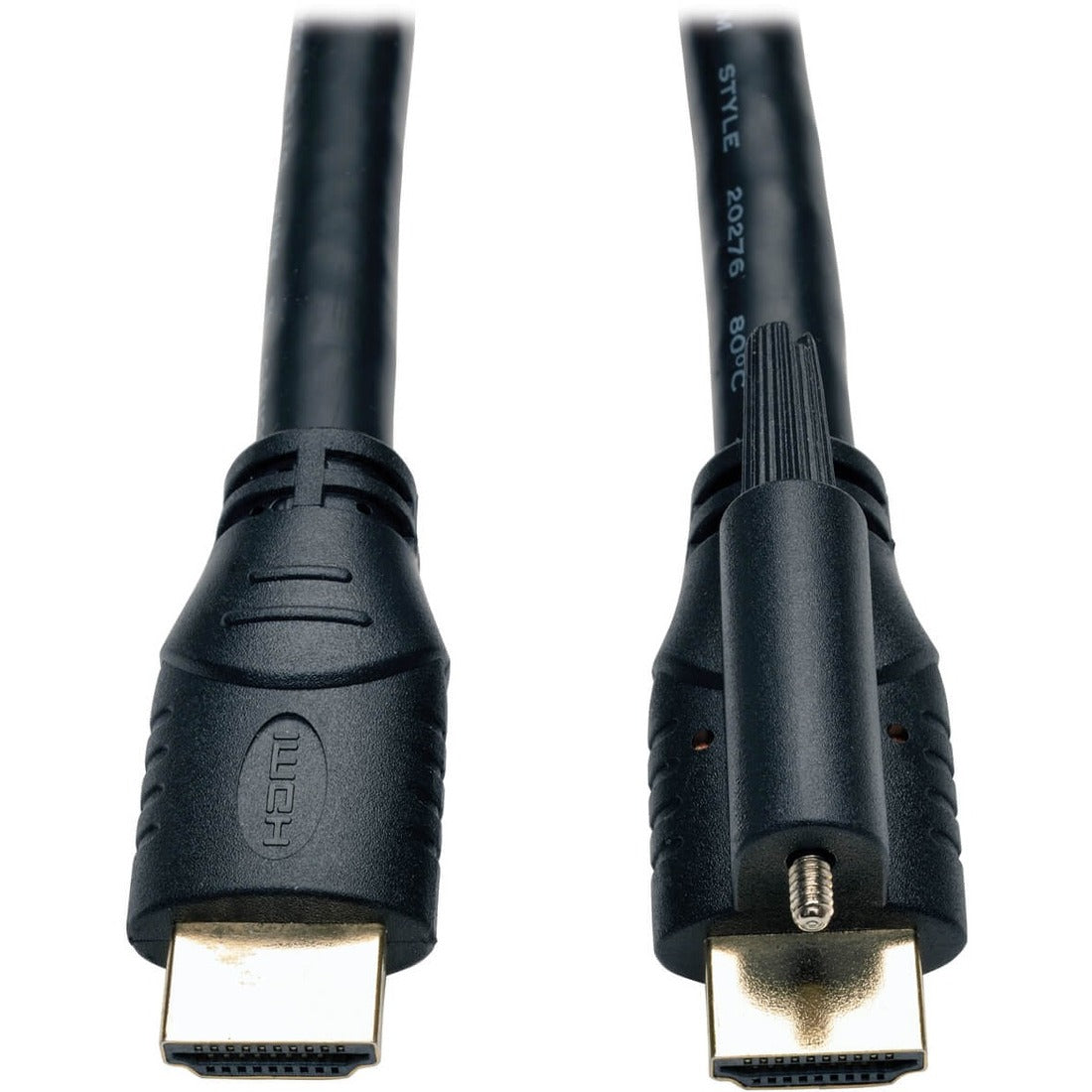 Tripp Lite by Eaton High Speed HDMI Cable with Ethernet and Locking Connector UHD 4K 24AWG (M/M) 15 ft. (4.57 m) - P569-015-LOCK