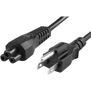 Unirise Notebook Power Cord 5/15P-C5, SJT, 125V, 10Amp, Black Jacket 3 feet - PWCD-515PC5-10A-03F-BLK