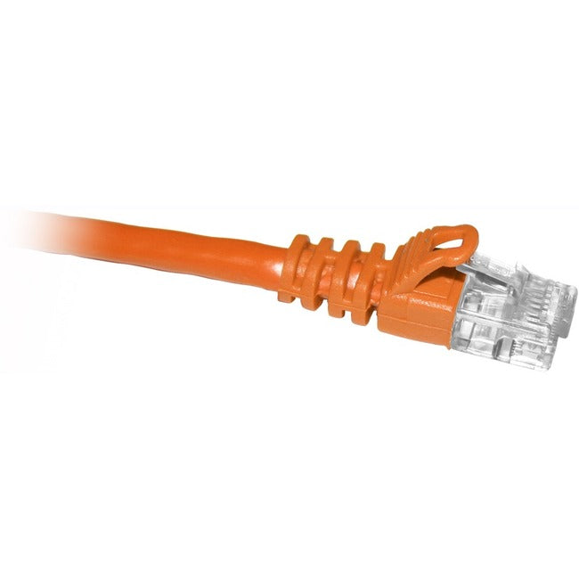 ENET Cat6 Orange 1 Foot Patch Cable with Snagless Molded Boot (UTP) High-Quality Network Patch Cable RJ45 to RJ45 - 1Ft - C6-OR-1-ENC